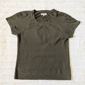 Madewell Green Fitted Short Sleeve T-Shirt